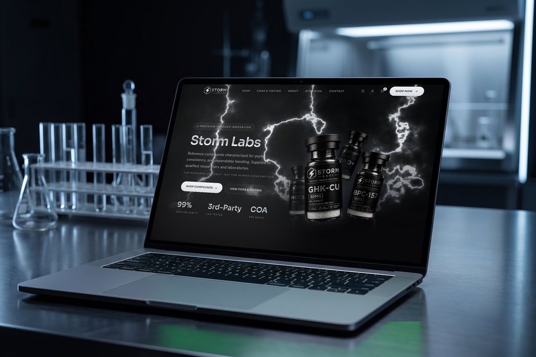 Storm Labs online store built by Rankwyre